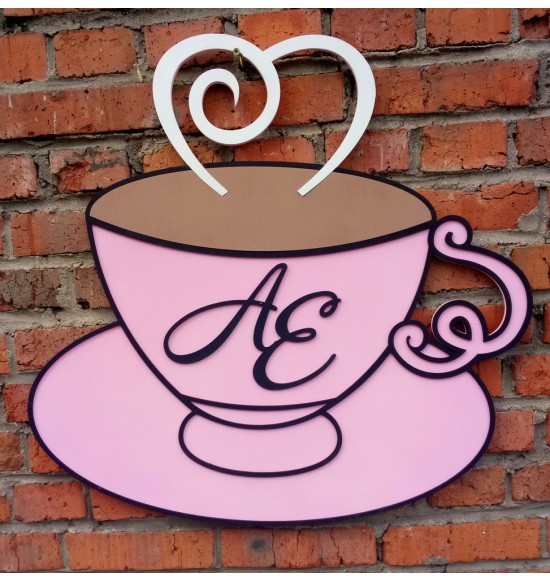 Свадебный герб "Кофейная чашечка"